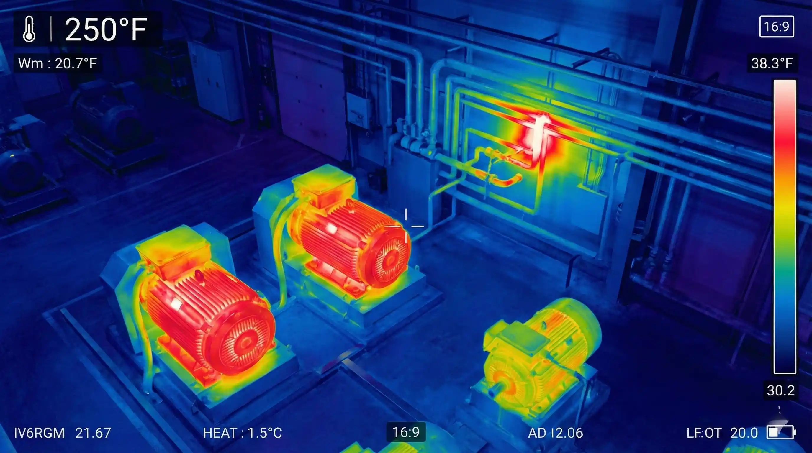 Termal Kamera ile Elektrik Panosu Isı Haritası Görüntüsü